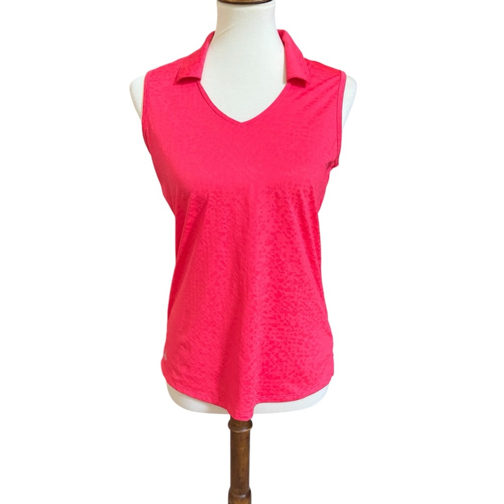 Climacool Women's Pink Sleeveless Polo Top Size S